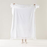 Detailed information about the product Adairs White Throw Byron White Throw