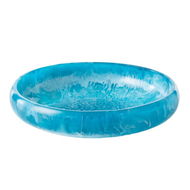 Detailed information about the product Adairs Blue Serving Bowl Calypso Turquoise Resin Large