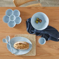 Detailed information about the product Adairs Capri Bamboo Blue Servingware (Blue Dip Bowl)