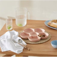 Detailed information about the product Adairs Pink Chip & Dip Capri Pink Bamboo Servingware