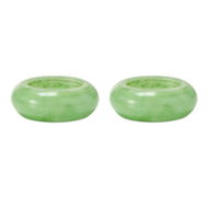 Detailed information about the product Adairs Green Set of 2 Carnival Green Napkin Rings