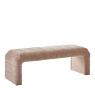 Detailed information about the product Adairs Pink Bench Seat Carson Dusty Rose Bench Seat Pink