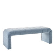 Detailed information about the product Adairs Blue Carson Soft Bench Seat