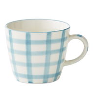 Detailed information about the product Adairs Green Mug Charli Teal Check Servingware