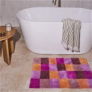 Detailed information about the product Adairs Check Neapolitan Multi Bath Mat - Pink (Pink Bath Mat)