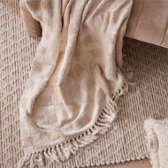 Detailed information about the product Adairs Natural Throw Chicago Check