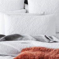 Detailed information about the product Adairs White Chloe Quilted European Pillowcase