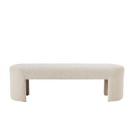 Detailed information about the product Adairs Cleo Birch Bench Seat - Natural (Natural Bench Seat)