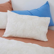 Detailed information about the product Adairs Natural European Pillowcase Each Coconut Palm Natural Quilted