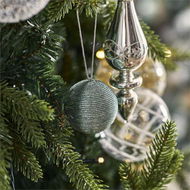 Detailed information about the product Adairs Blue Aqua Coil Bauble Ornament