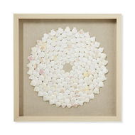 Detailed information about the product Adairs Como Shell Mandala Framed Wall Art - Natural (Natural Wall Art)