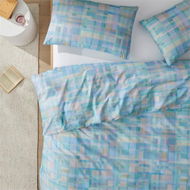 Detailed information about the product Adairs Blue Double Corrie Quilt Cover Set