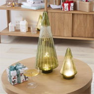 Detailed information about the product Adairs Green Cut Glass Large Christmas Tree