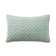Detailed information about the product Adairs Delhi Woodblock Andrina Green Linen Cushion - Andri (Andri Cushion)