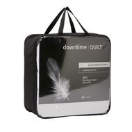 Detailed information about the product Adairs Downtime Silver Feather and Goose Down Quilt - White (White King)