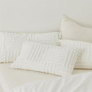 Detailed information about the product Adairs White European Pillowcase Each Drew Tufted