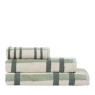 Detailed information about the product Adairs Green Bath Towel Dylon Eucalyptus Multi Stripe Check Green