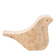 Detailed information about the product Adairs Natural Decor Elba Marble Travertine Bird