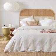 Detailed information about the product Adairs Off White Elodie Double Quilt Cover