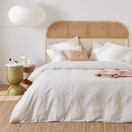 Detailed information about the product Adairs White Single Elodie Off White Quilt Cover