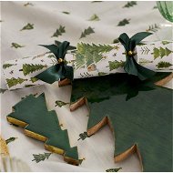 Detailed information about the product Adairs Green Enamel Timber Tree Gold & Small