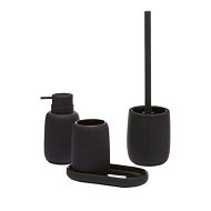Detailed information about the product Adairs Black Toilet Brush Holder Felix Black Bathroom Accessories
