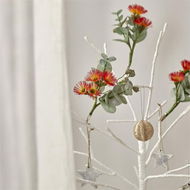 Detailed information about the product Adairs Red Decoration Festive Green & Red Flowering Gum Sprig