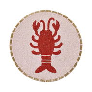 Detailed information about the product Adairs Red Placemat Fiesta Lobster Beaded