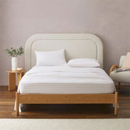 Detailed information about the product Adairs Flannelette Printed Natural Stripe Sheet Set (Natural King Extra Depth)