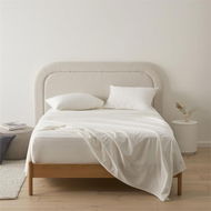 Detailed information about the product Adairs Flannelette White Plain Dye Sheet Set (White Double)