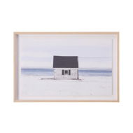 Detailed information about the product Adairs Flinders Fisherman Cottage Framed Wall Art - Blue (Blue Wall Art)