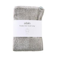 Detailed information about the product Adairs Grey Marle 25x70cm Flinders Hair Towel Wrap