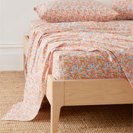 Detailed information about the product Adairs Orange Flower Field Tangerine Printed King Sheet Set