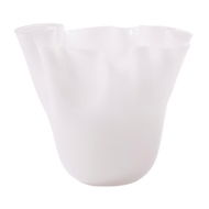 Detailed information about the product Adairs Fluted White Vase (White Vase)