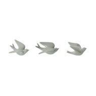 Detailed information about the product Adairs Flying Swallow Sage Birds Set of 3 - Green (Green Set of 3)