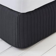 Detailed information about the product Adairs Black Fresh Coal Quilted Microfibre King Single Valance