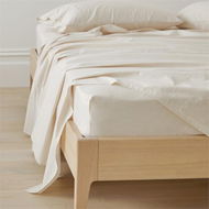 Detailed information about the product Adairs Natural Marle King Single Fresh Yarn-Dyed Sheet Set