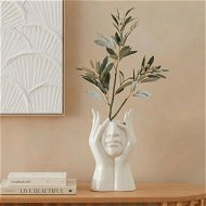 Detailed information about the product Adairs Freya Ivory Vase - White (White Vase)