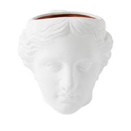 Detailed information about the product Adairs Grecian White Aphrodite Head Pot (White Pot)