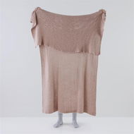 Detailed information about the product Adairs Hallstatt Blush Chunky Knit Throw - Pink (Pink Throw)