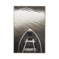 Detailed information about the product Adairs Black Harbour Rowboat Canvas Wall Art