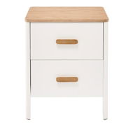 Detailed information about the product Adairs White Bedside Table Harley