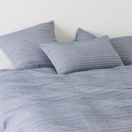 Detailed information about the product Adairs Blue Hayman Chambray King Quilted Quilt Cover Set