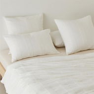 Detailed information about the product Adairs White Single Hervey Off White Quilt Cover Set