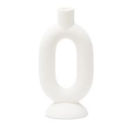 Detailed information about the product Adairs White Candle Holder Hydra White Oval Candle