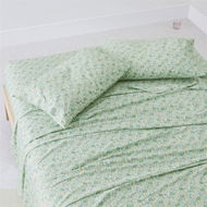 Detailed information about the product Adairs Green Ida Floral Sea Spray Printed King Single Sheet Set