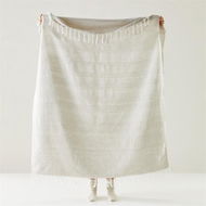 Detailed information about the product Adairs Iris Natural Linen & Cotton Throw (Natural Throw)