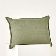 Detailed information about the product Adairs Green Jamie Linen Forest Long Cushion