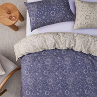 Detailed information about the product Adairs Jupiter Midnight Blue Quilt Cover Set (Blue Double)