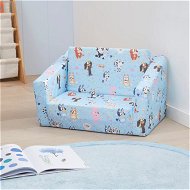 Detailed information about the product Adairs Kids BBC Bluey & Friends Flip Out Sofa - Blue (Blue Flip Out Sofa)